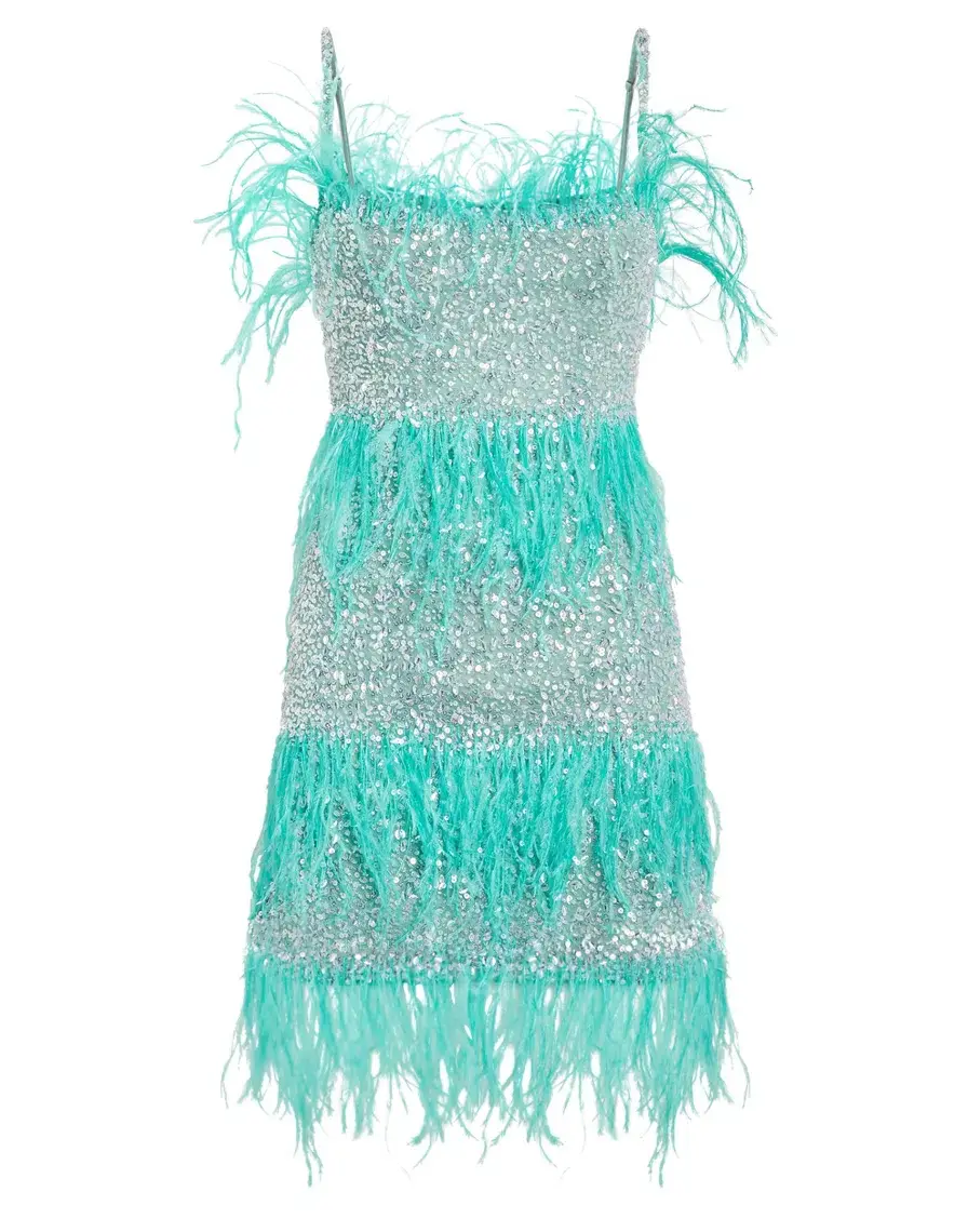 Rachel Gilbert Frenchy Mini Dress Blue Size 10 - Image 8