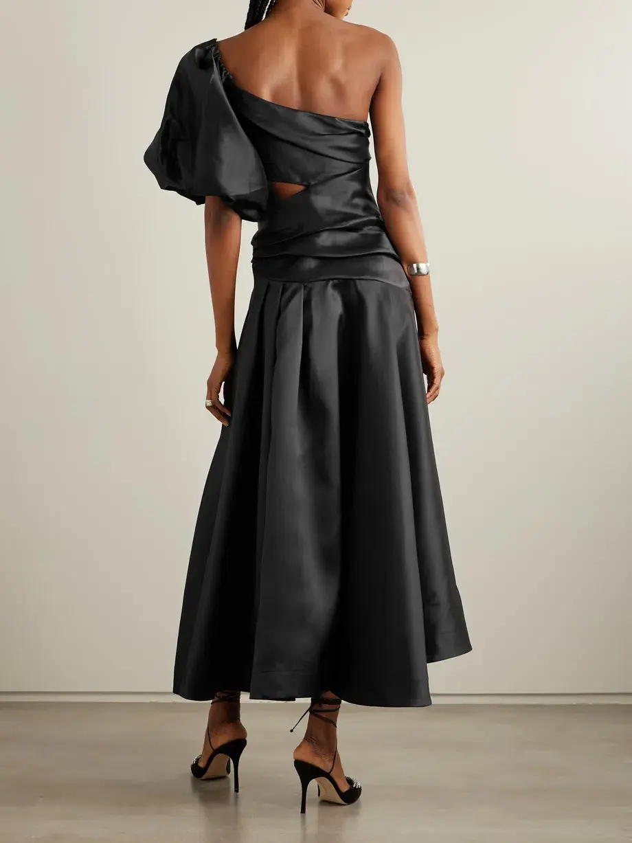 Alemais Regent Noir Maxi Dress Black Floral Size 10 - Image 2