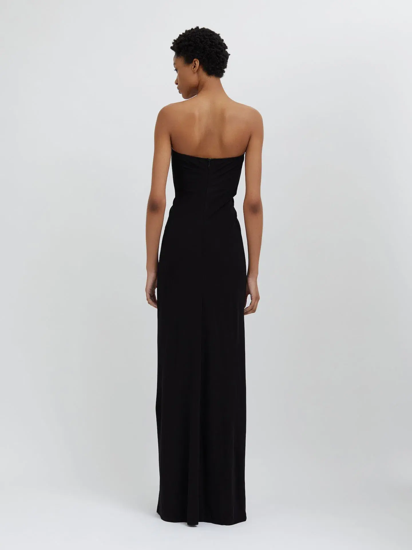 Christopher Esber Arced Palm Strapless Dress Black Size 8 - Image 3
