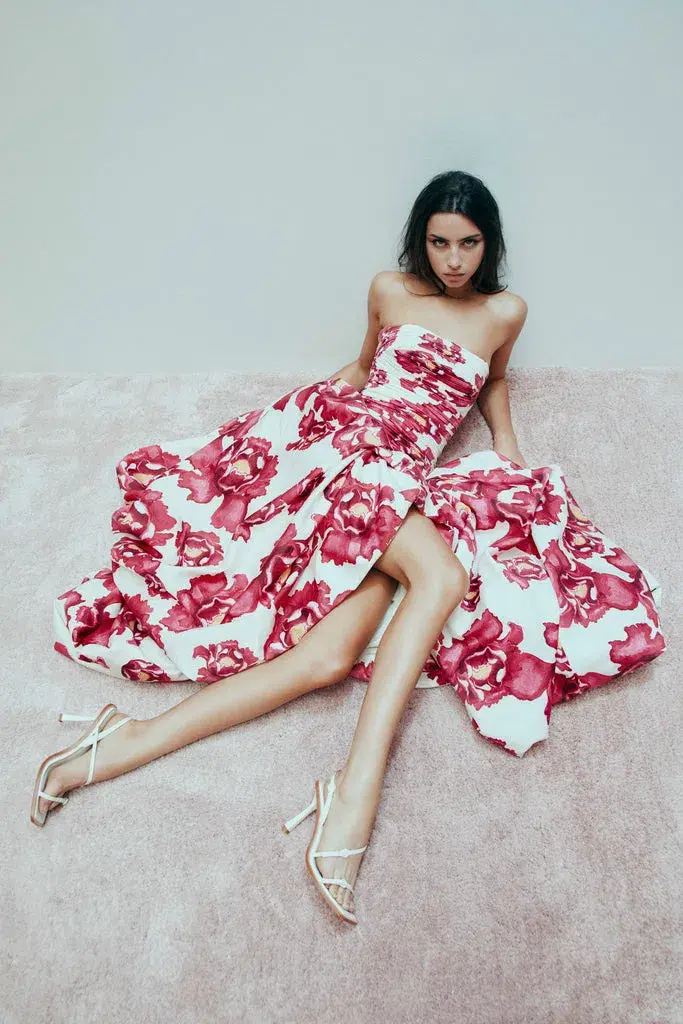 Aje Behold Maxi Dress Boldly Blooming Size 8 - Image 2