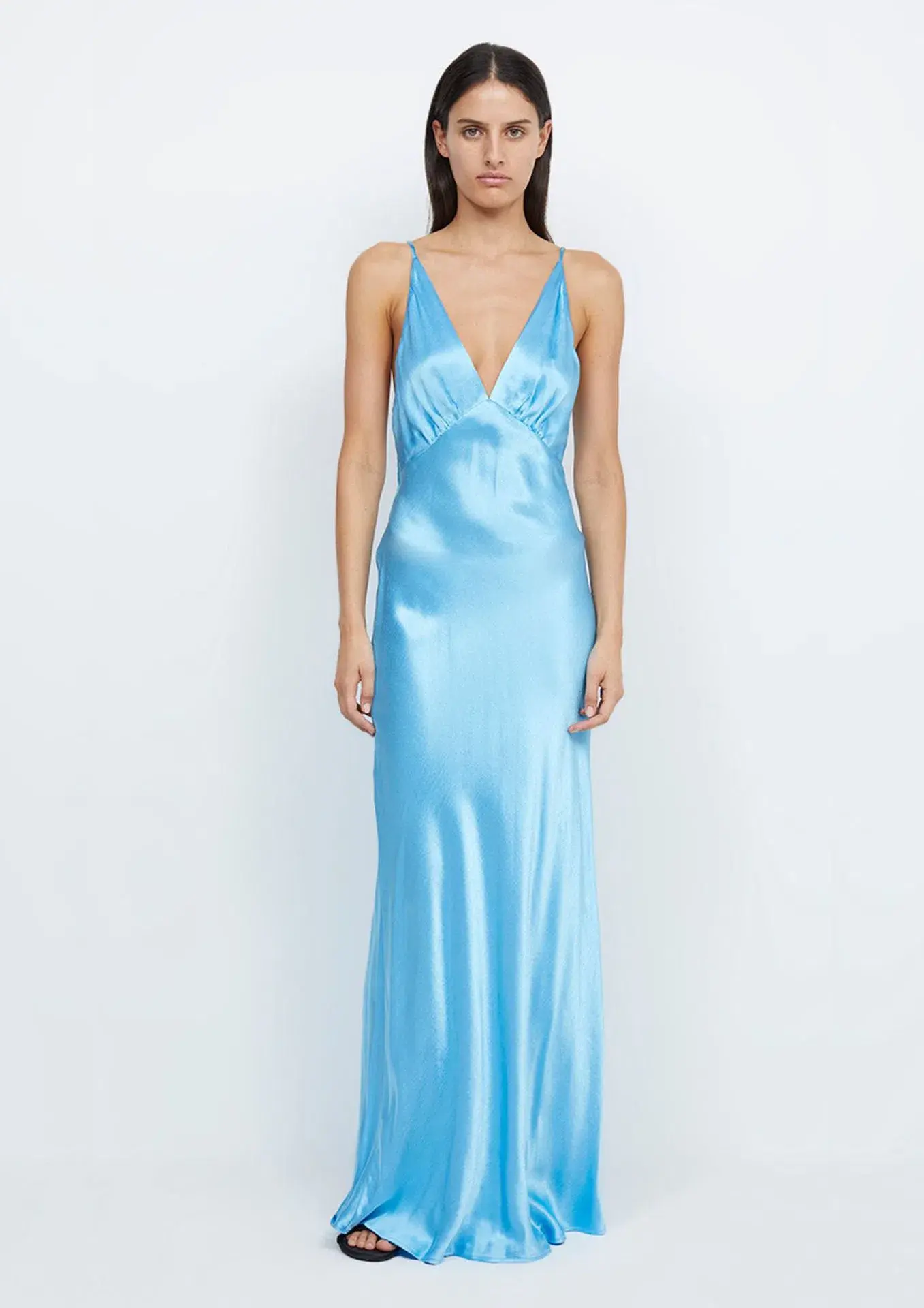 Bec & Bridge Lorelai V Maxi Dress Topaz Blue Size 6 - Image 1