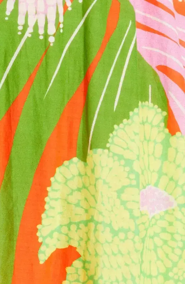 Farm Rio  Neon Floral Maxi Dress Multi Size 14 - Image 5