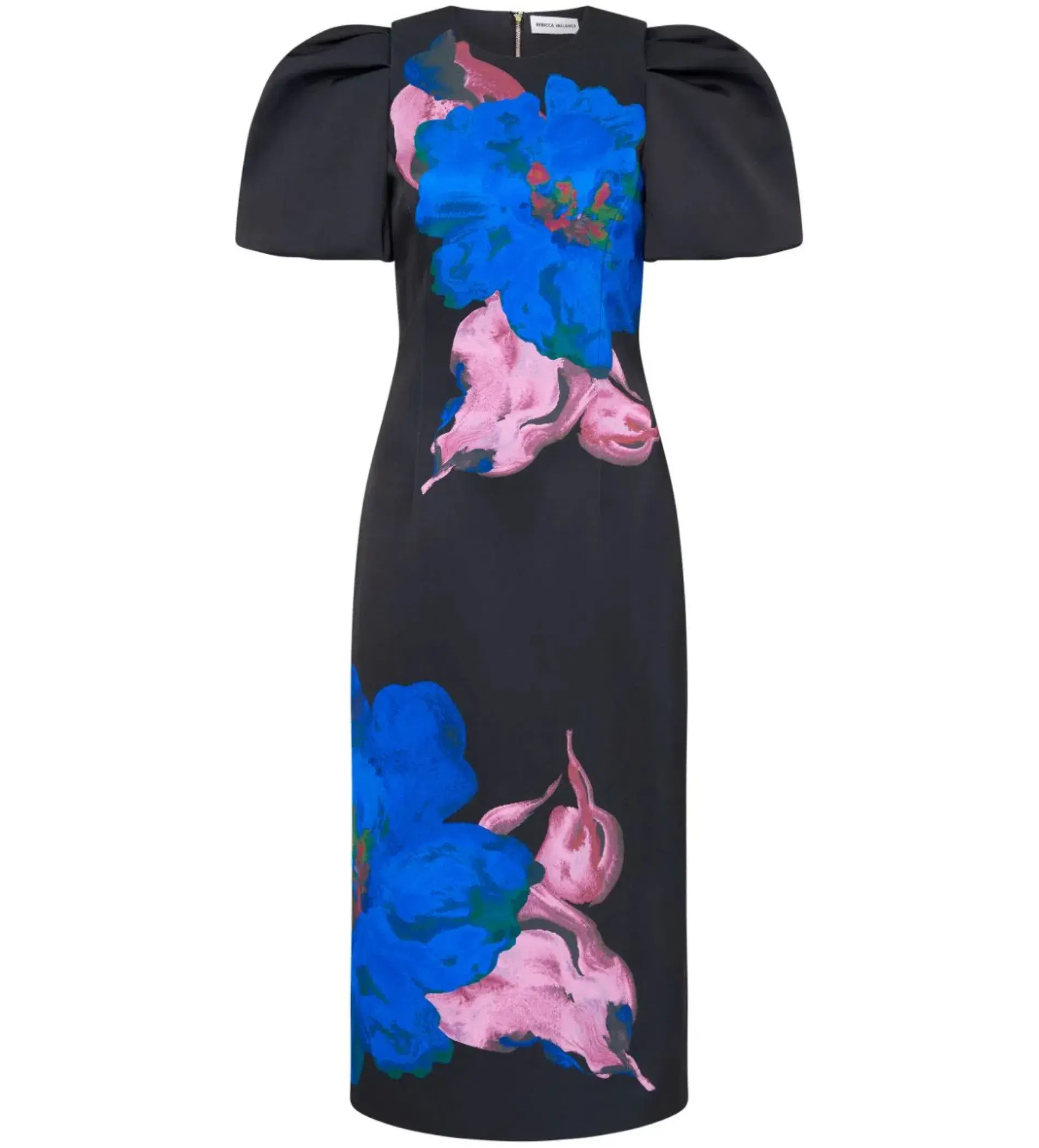 Rebecca Vallance Acid Bloom Midi Dress Black/Floral  Size 10 - Image 5