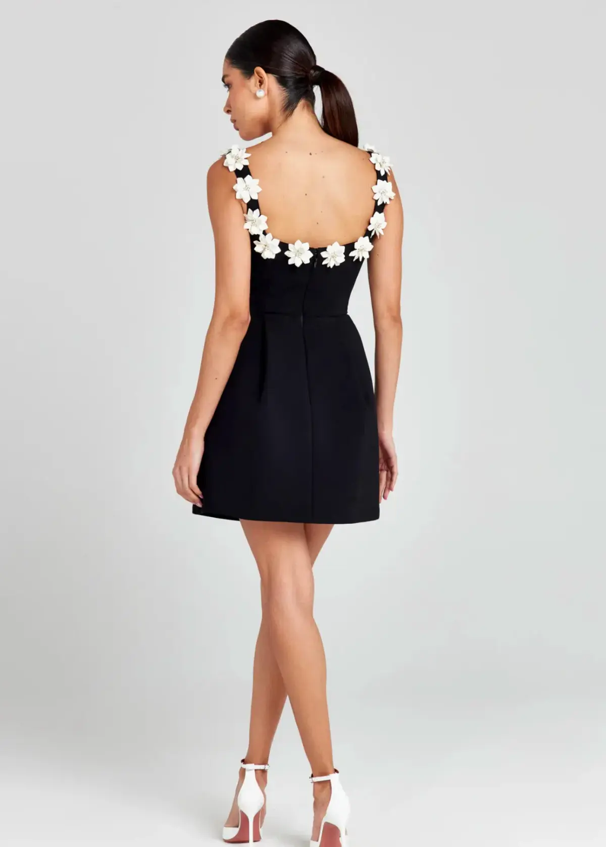 Nadine Merabi Cindy Monochrome Dress Size XS/Au 6 - Image 4