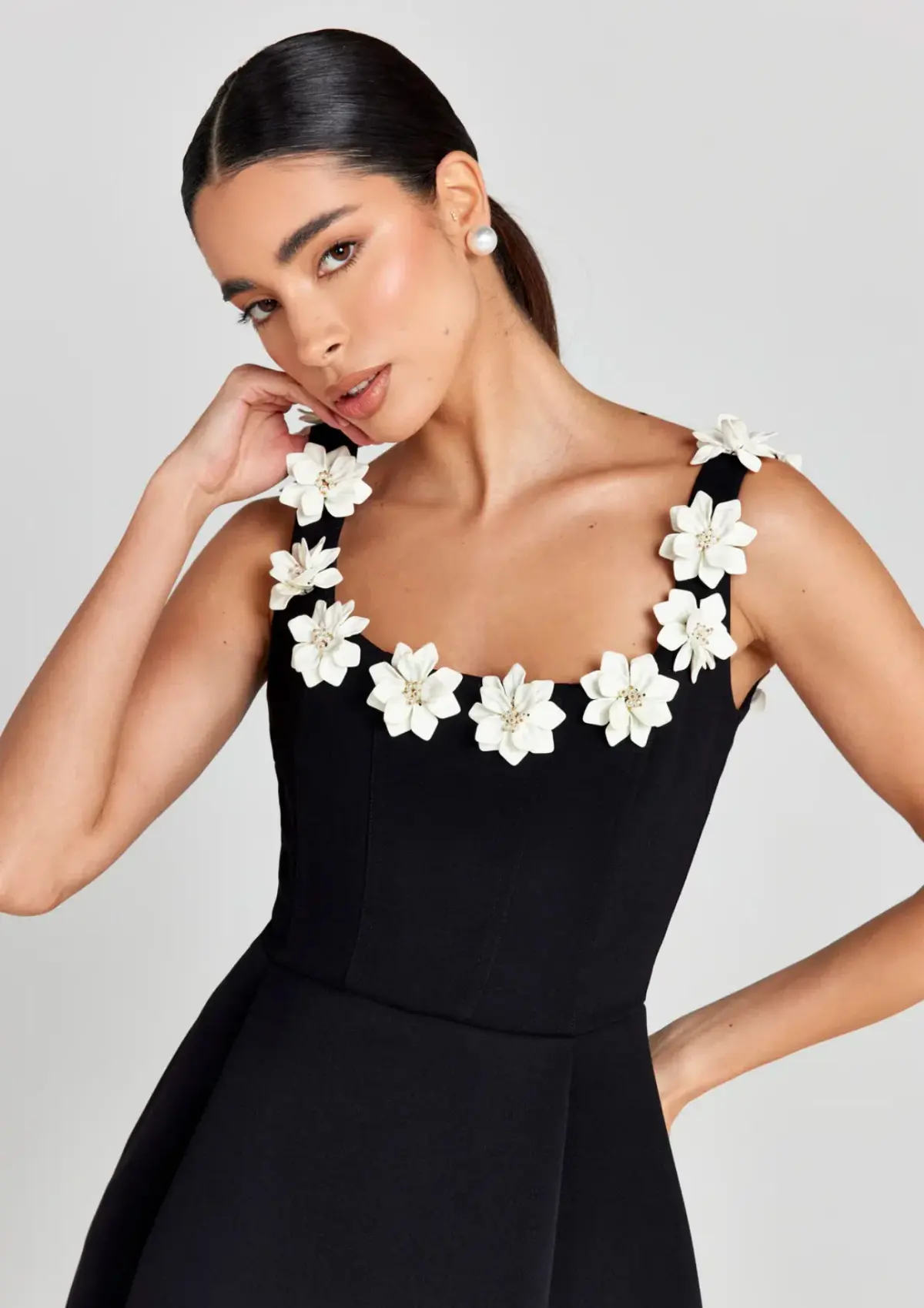 Nadine Merabi Cindy Monochrome Dress Size XS/Au 6 - Image 2