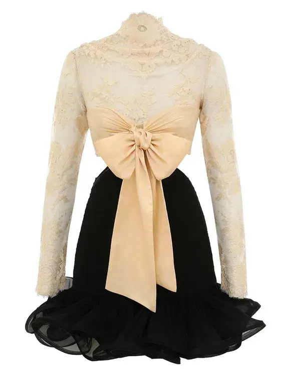 Zimmermann The Illustration Flounce Mini in Tea/Black Size 0P /Au 6  - Image 9