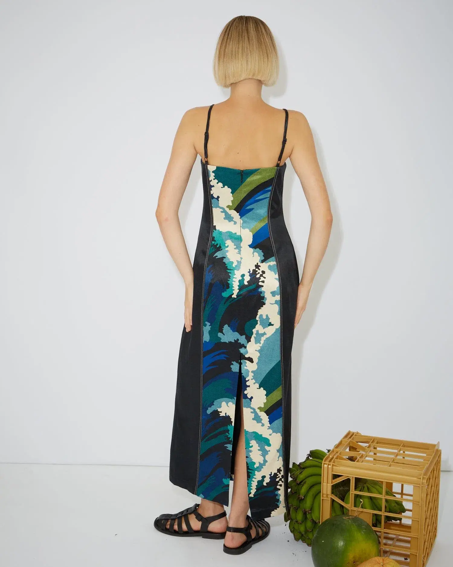 Alemais Wave Midi Dress Multi Size 8 - Image 2
