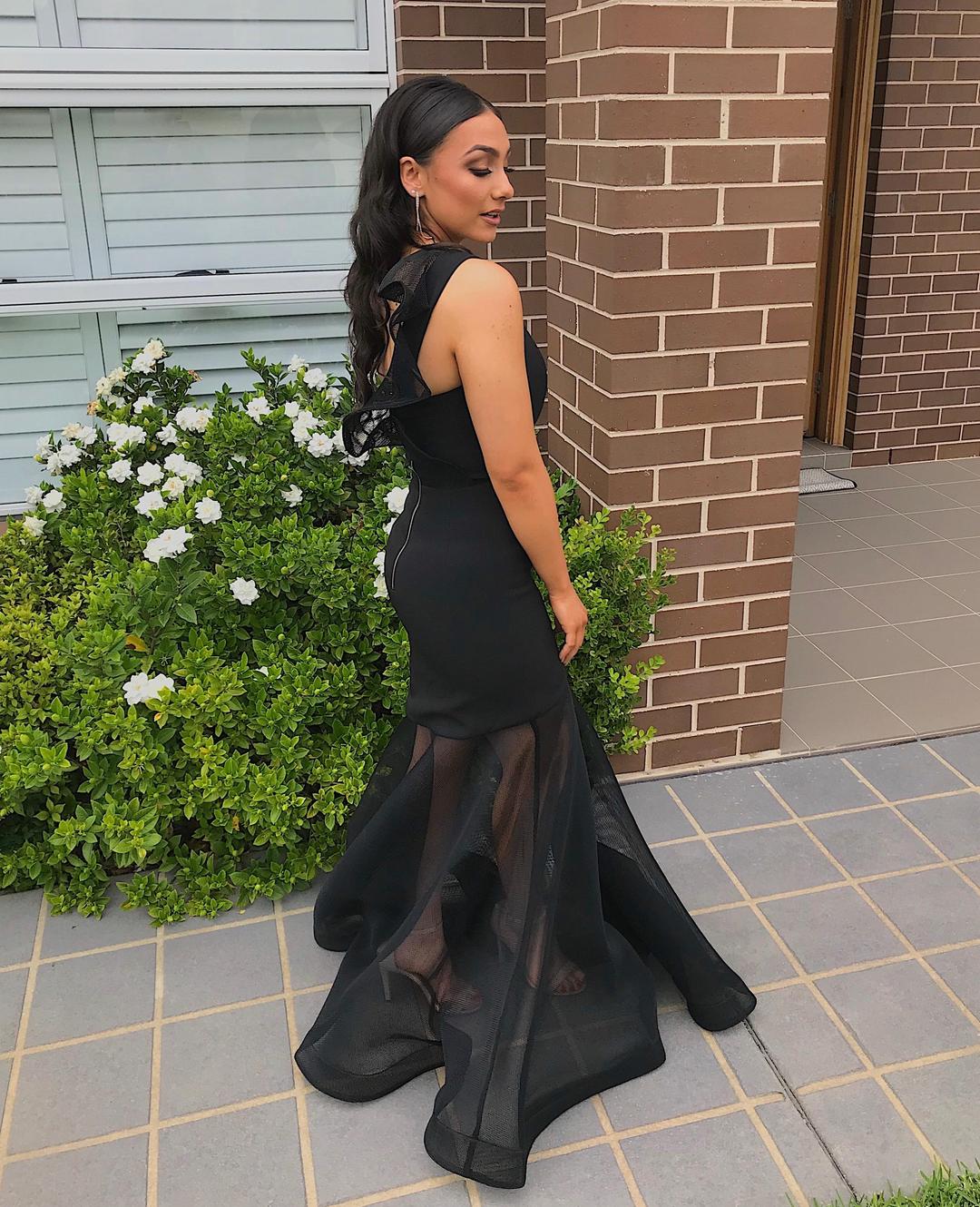 Bronx and Banco Black Gown Size 6 for rent on The Volte - main image