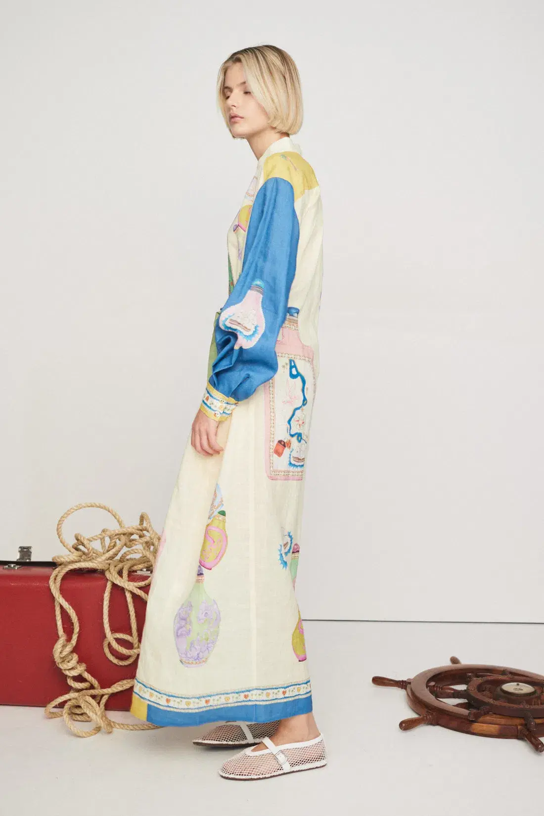 Alemais Elixir Shirtdress Print Size 8 - Image 2