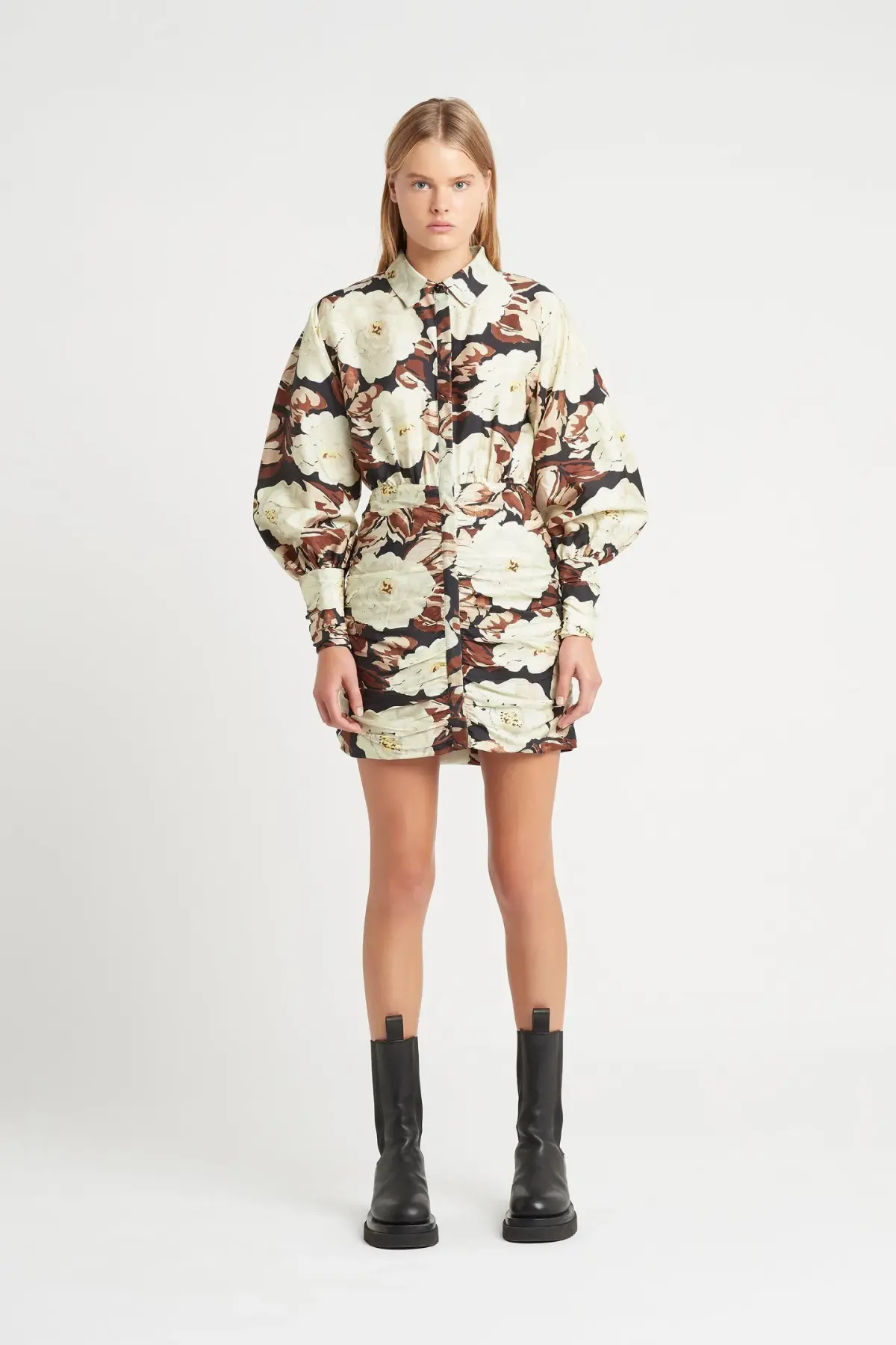 Sir the Label Vivienne Shirt Mini Dress Floral Size 2 / AU 10 - Image 1