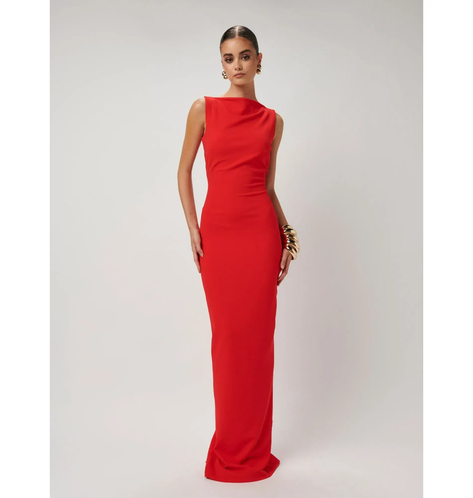 Effie Kats Verona Gown Cherry Red Size AU 6 - Image 1