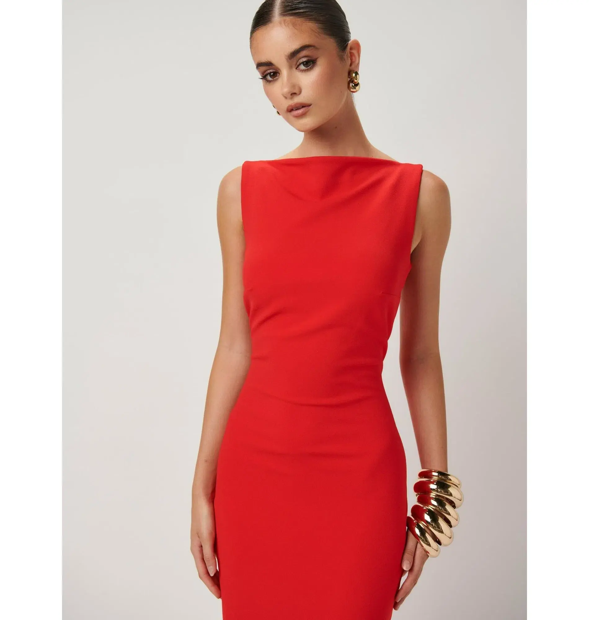 Effie Kats Verona Gown Cherry Red Size AU 6 - Image 2