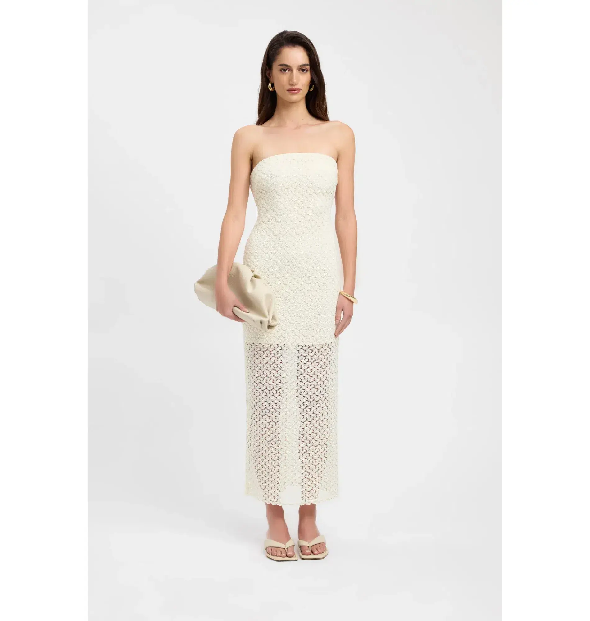 Kookai Savannah Strapless Dress Vanilla Size AU 6 - Image 1