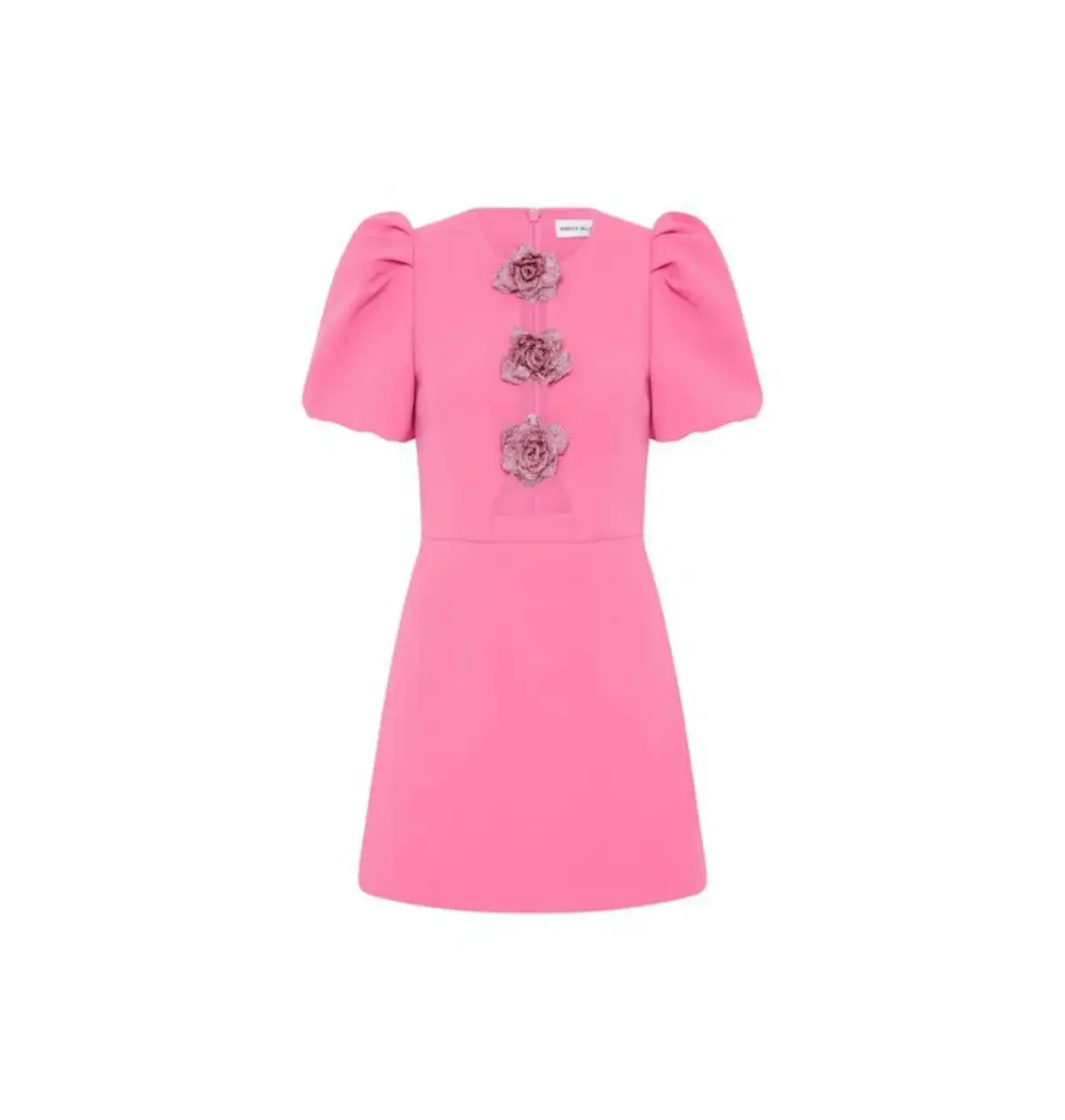Rebecca Vallance Aubree Flower Mini Dress in Rose Size AU 8 - Image 7