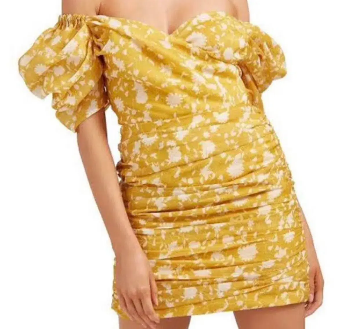 C/MEO Collective Love Hate Mini Dress Yellow Size AU 8 - Image 2
