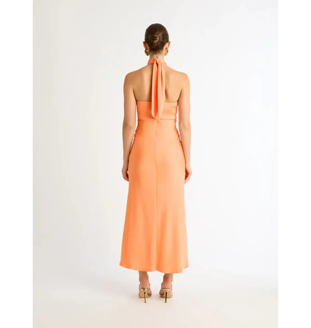 Sheike Jasmine Midi Dress Coral Size AU 6 - Image 2