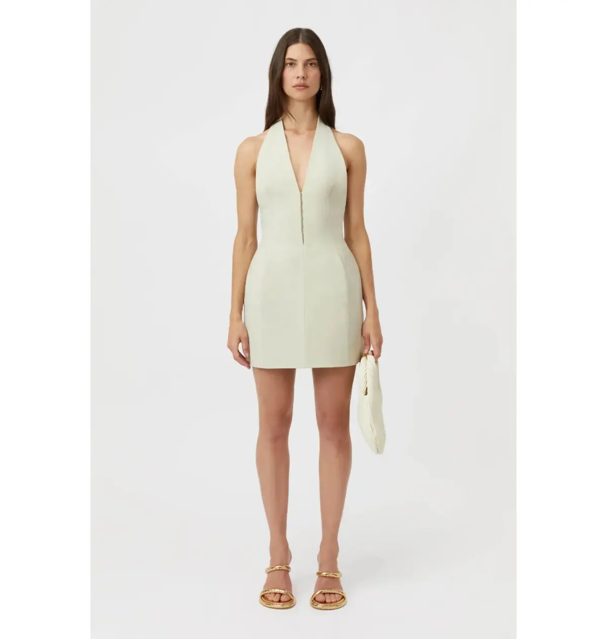 Camilla and Marc Petra Mini Dress Pistachio Grey Size AU 6 - Image 1