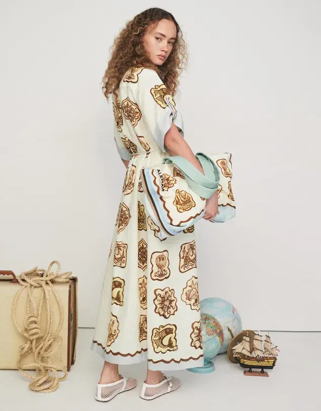 Alemais Relic Maxi Shirtdress Print Size AU 14 - Image 2