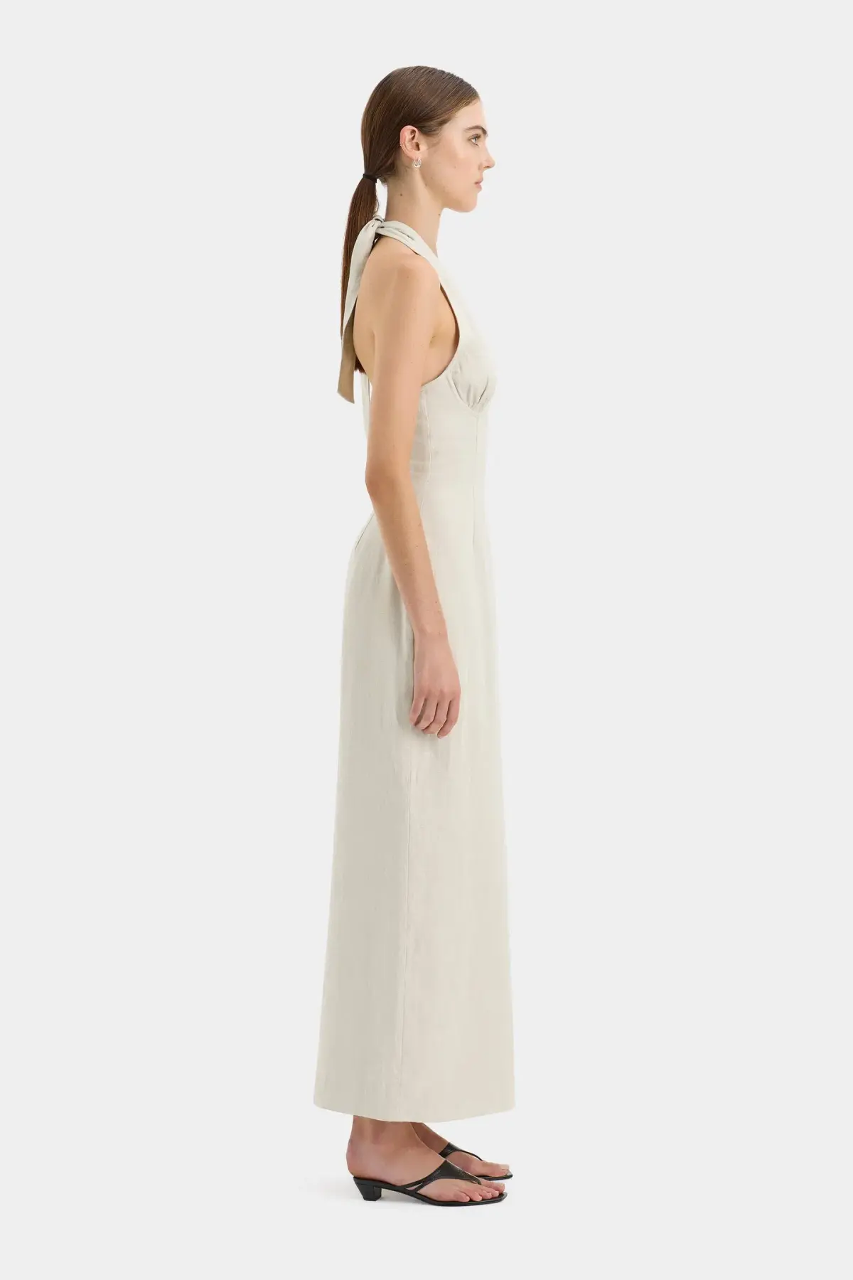 Sir the Label Affogato Halter Dress Ecru Size 4 / AU 14 - Image 2