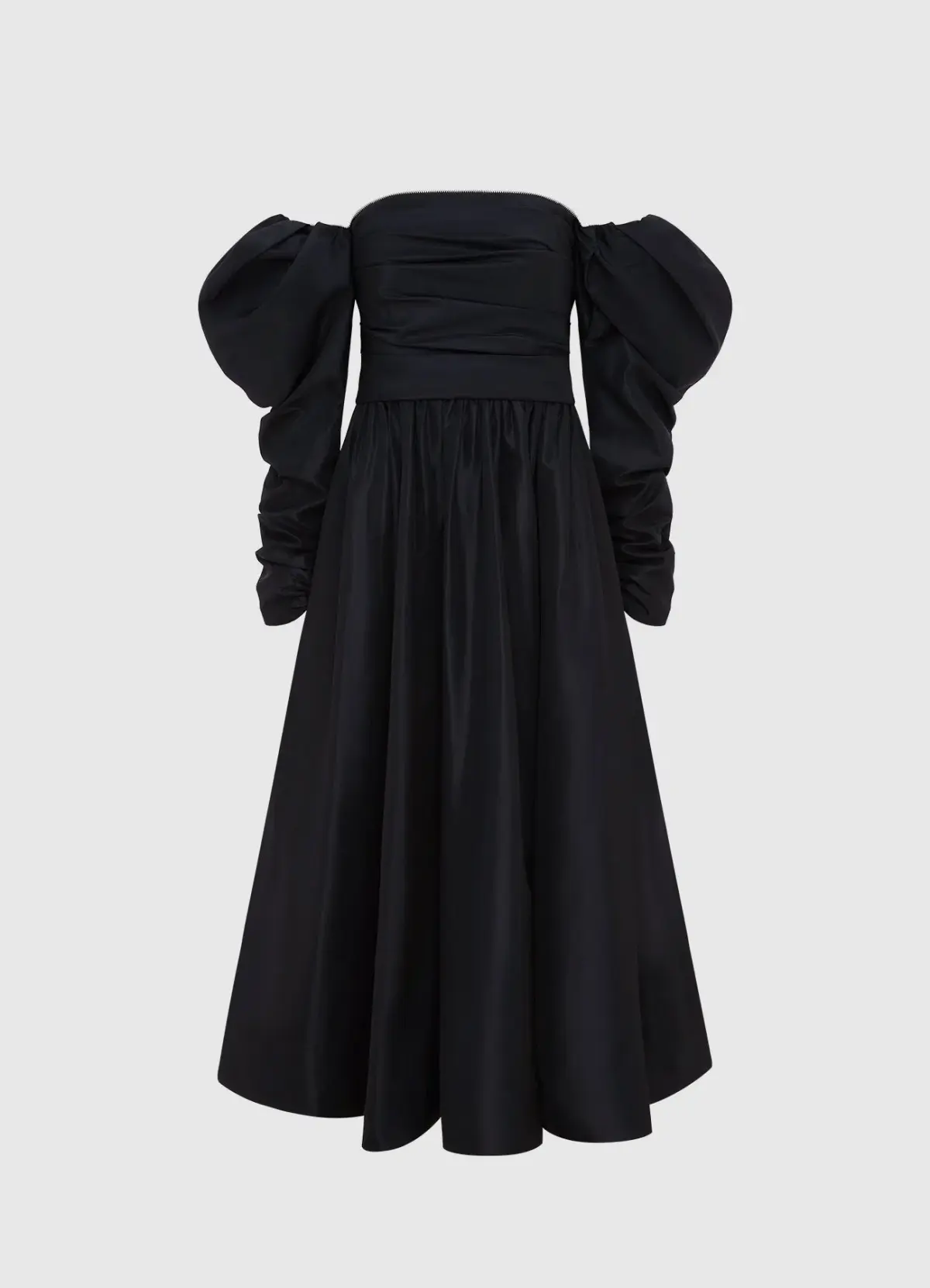 Leo Lin Madison Bustier Midi Dress Ebony Size 16 - Image 1