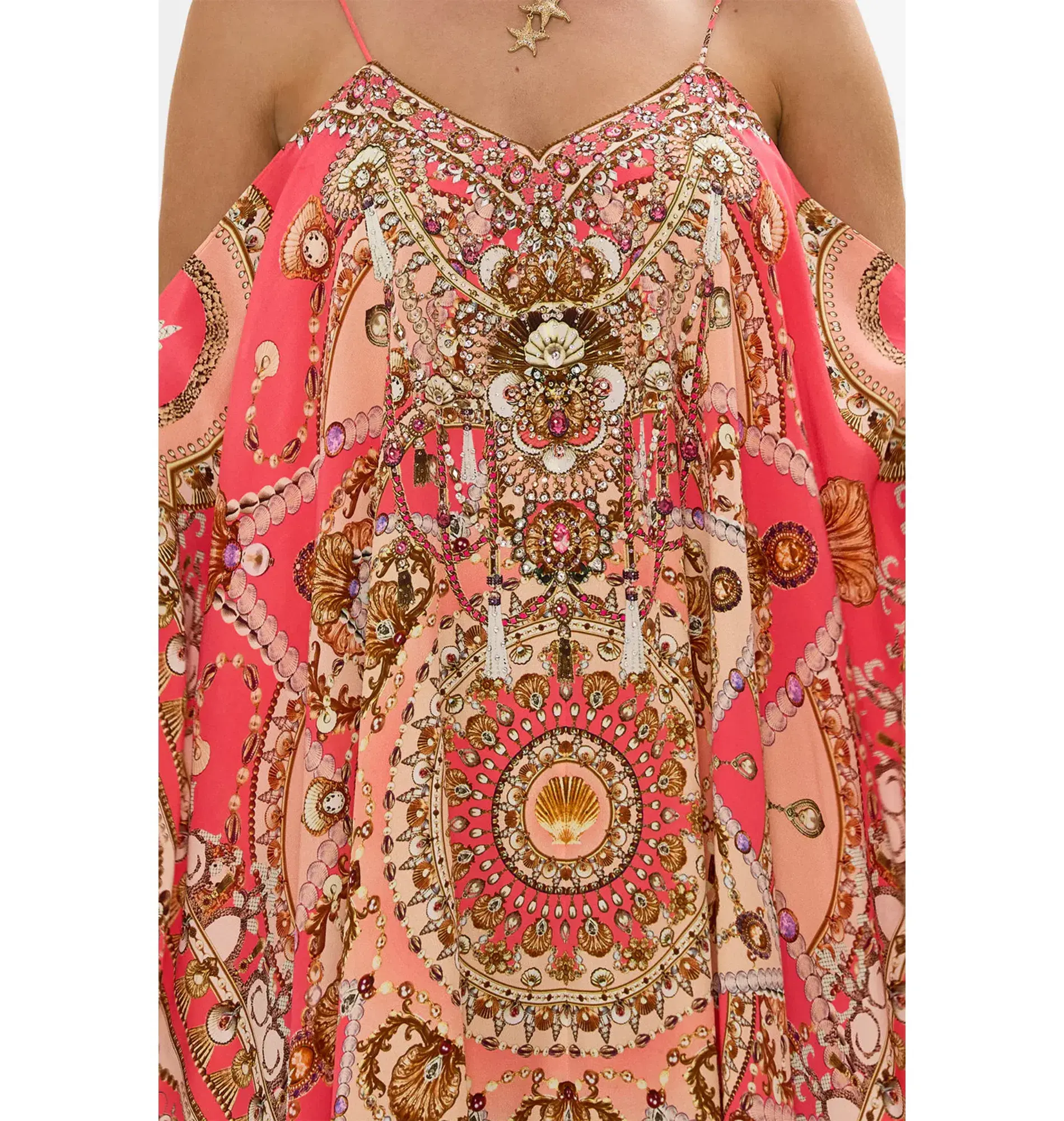 Camilla The Shell Games Shoestring Strap Kaftan Print One Size - Image 4