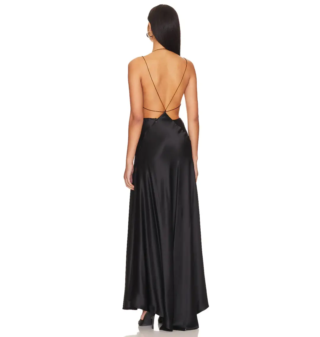 Michael Lo Sordo Tash Black Gown Black Size AU 10 for rent on The Volte - main image