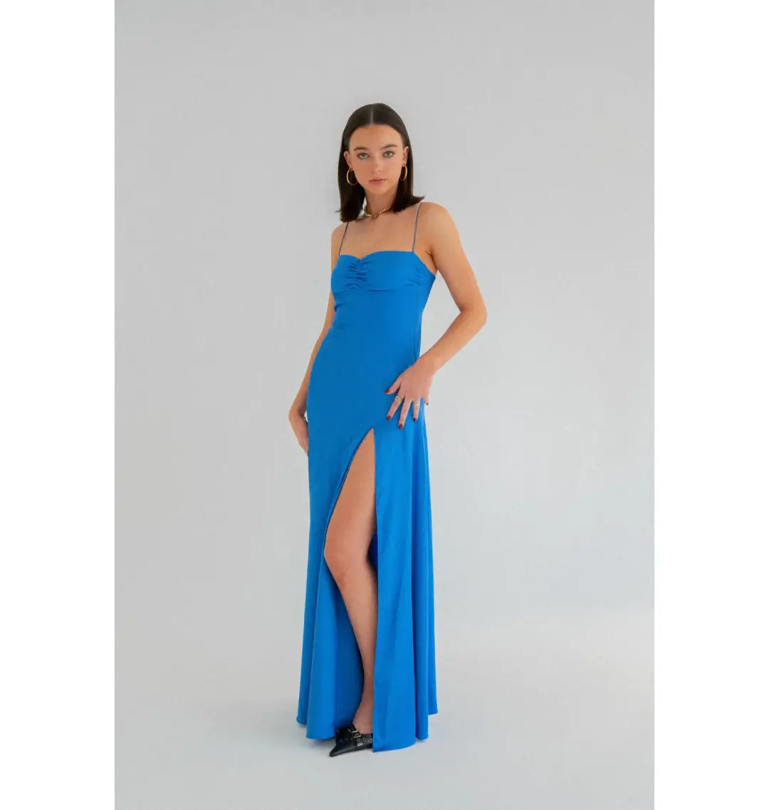 HNTR The Label Gaia Gown Azul Size M / AU 10 for rent on The Volte - main image