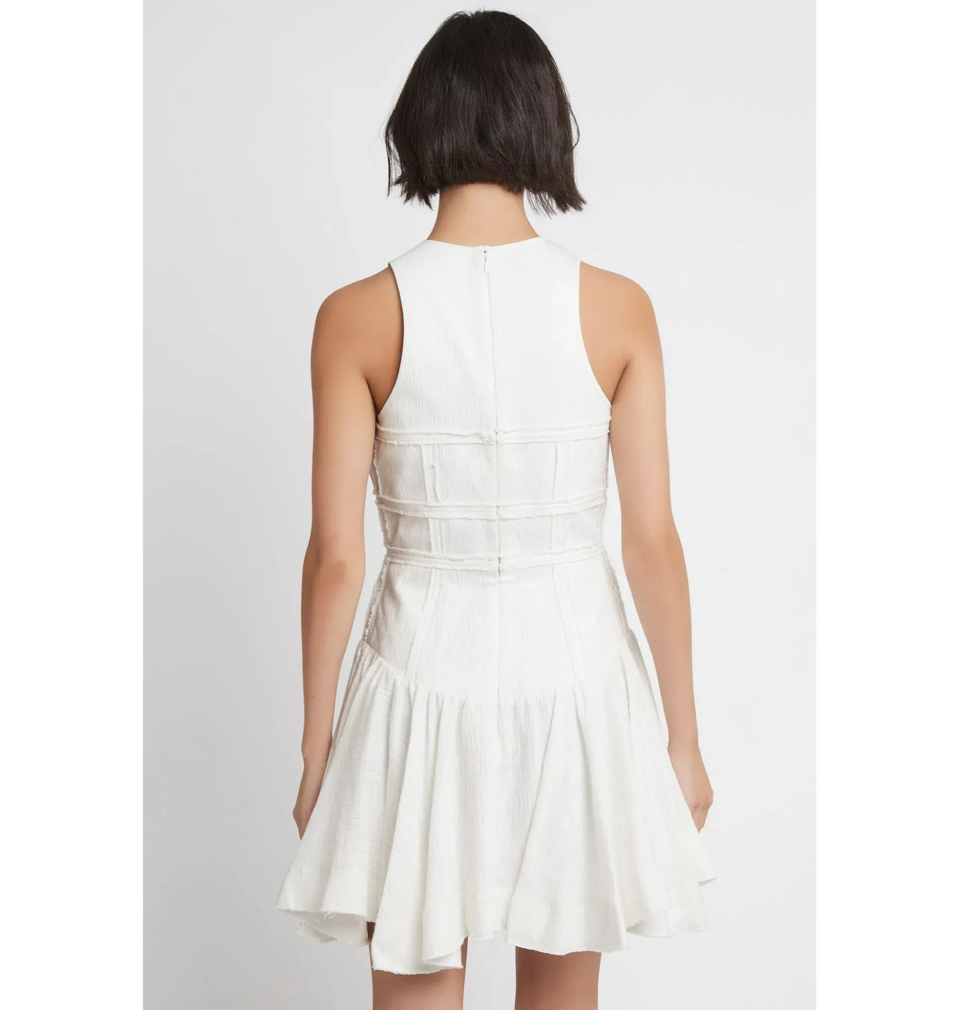 Aje Corset Mini Dress White Size AU 12 - Image 4