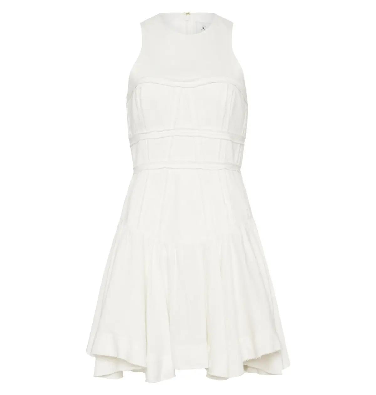 Aje Corset Mini Dress White Size AU 12 - Image 5
