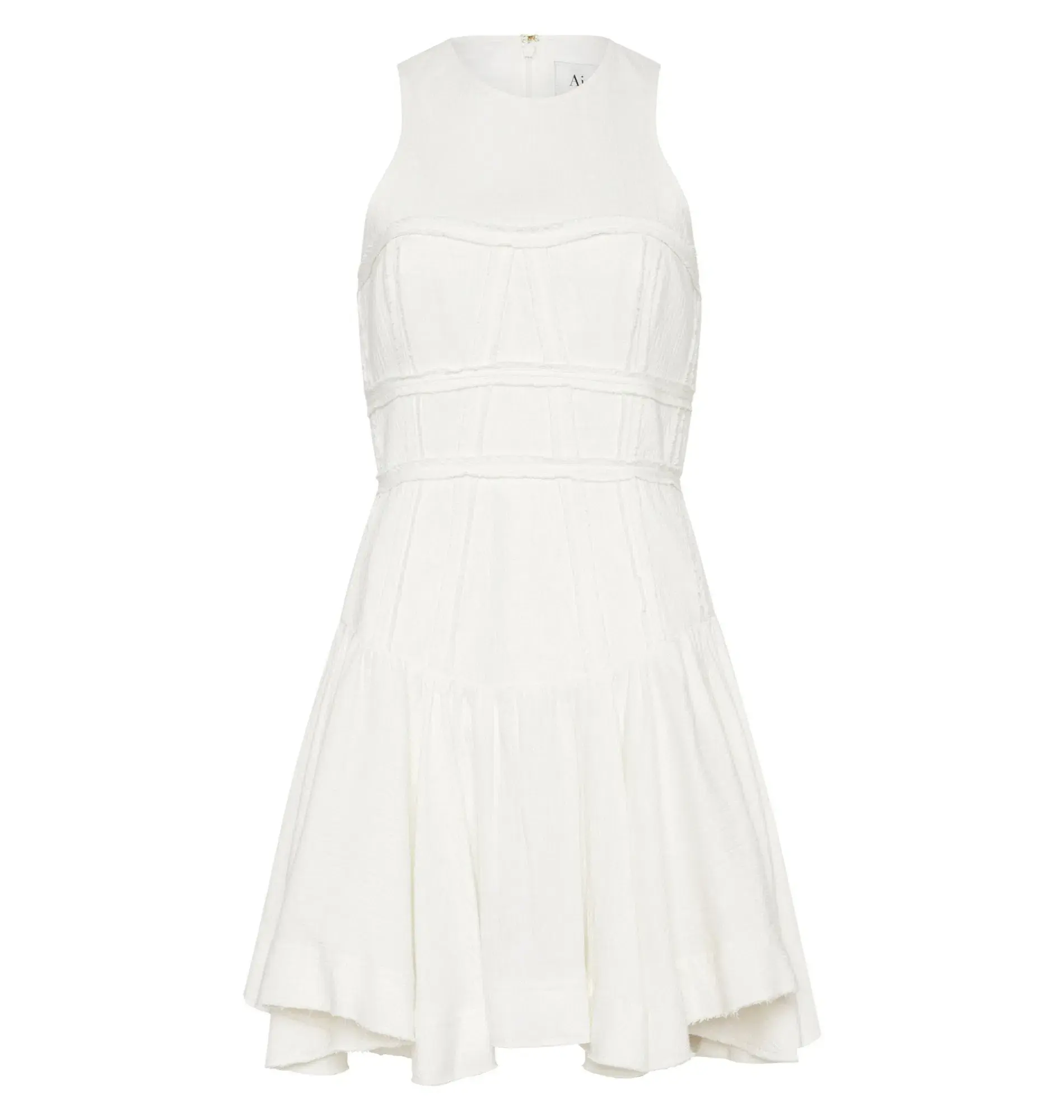 Aje Corset Mini Dress White Size AU 12 - Image 5