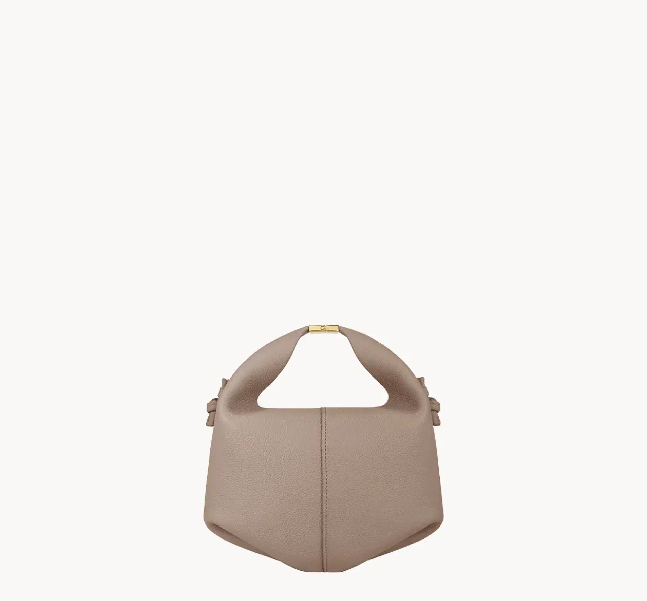 Polene Béri Edition Textured Handbag Taupe  - Image 1