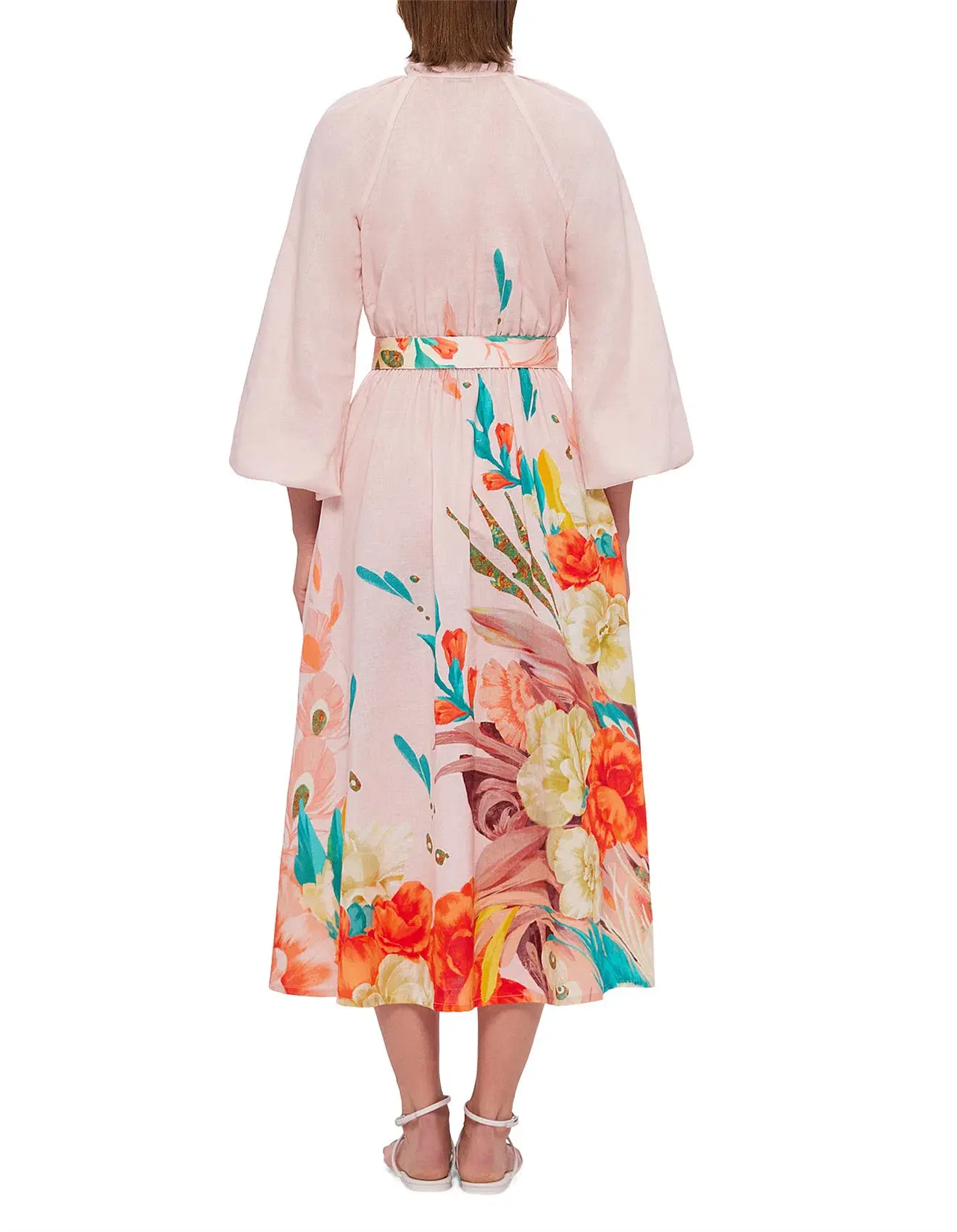 Leo Lin Pippa Midi Dress in Euphoria Print Size 10 - Image 5