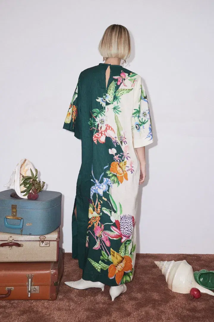 Alemais Aggie Midi Dress Multi/Floral Size 16 - Image 2
