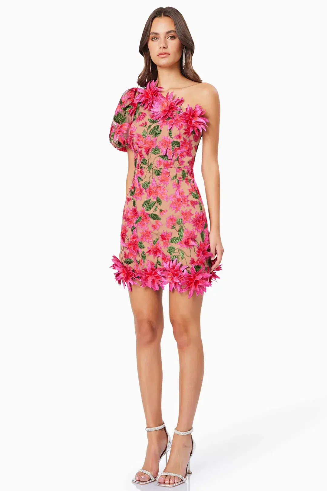 Elliatt Valentina One Shoulder Mini Dress Floral Size S / AU 8 - Image 2