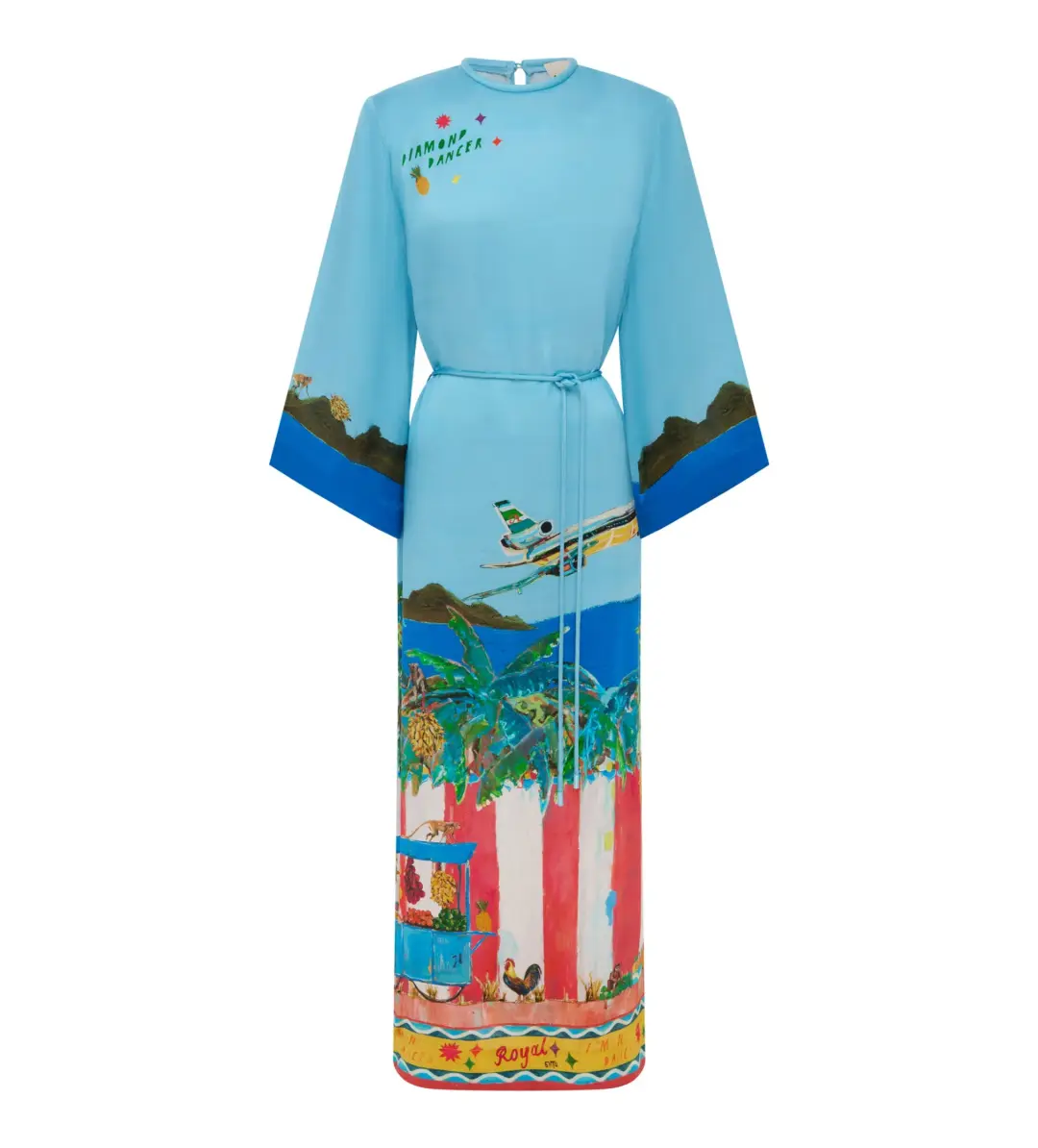 Alemais All Aboard Midi Dress Print Size AU 14 for rent on The Volte - main image
