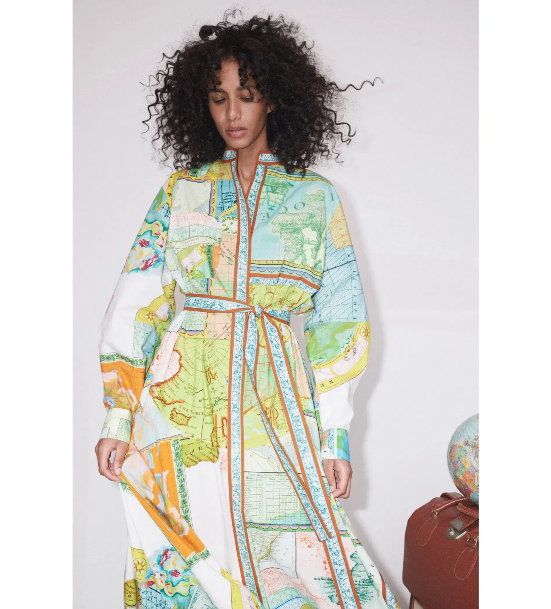 Alemais Atlas Shirtdress Print Size AU 14 - Image 2