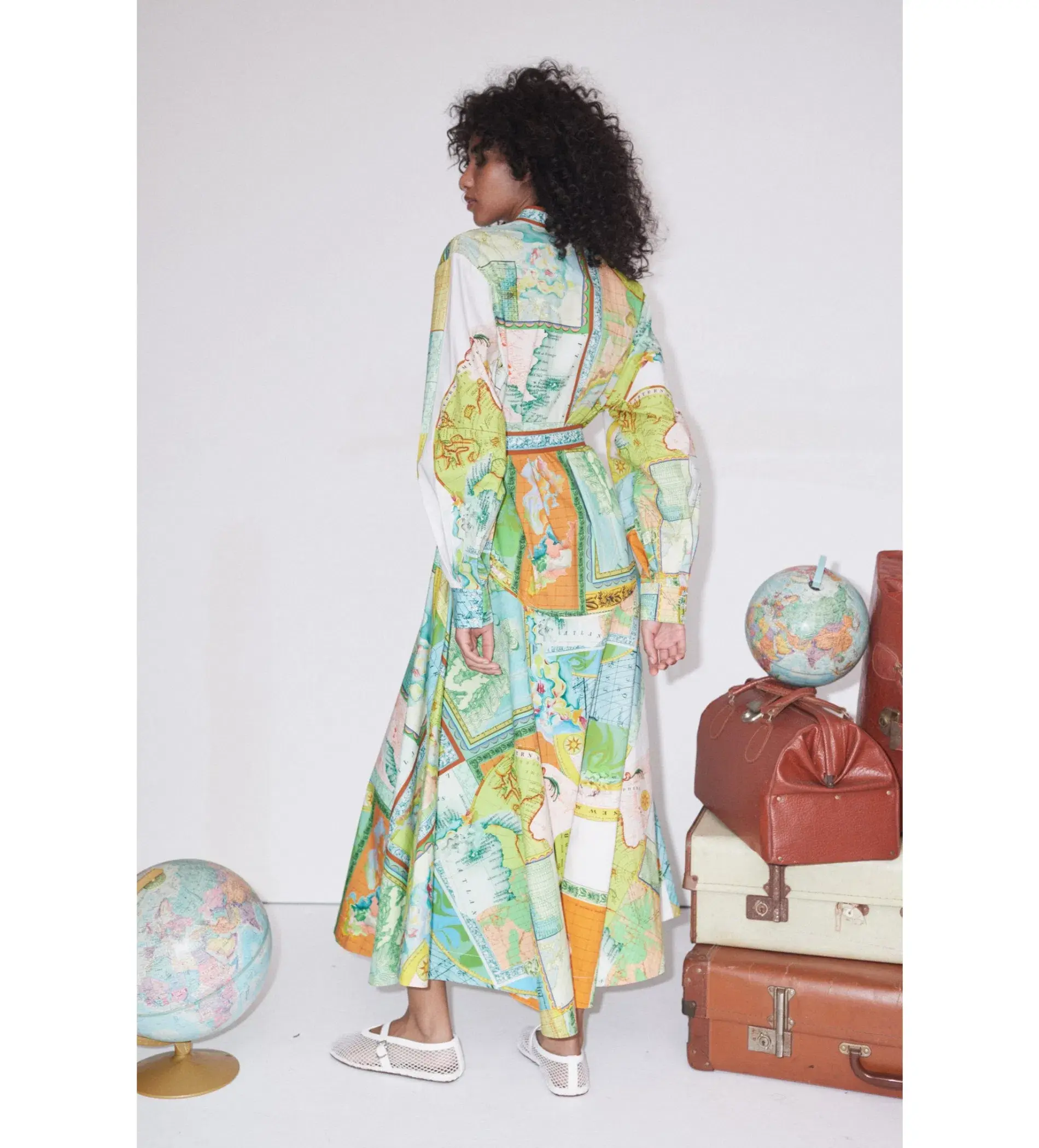 Alemais Atlas Shirtdress Print Size AU 14 - Image 3