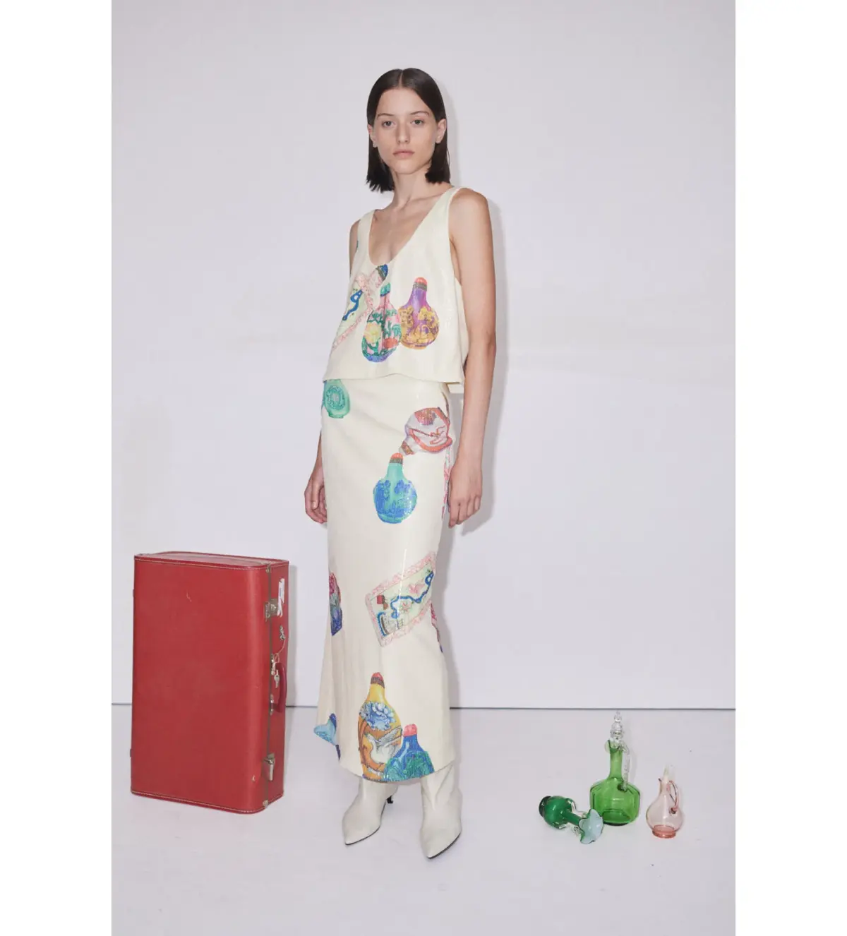Alemais Chesca Top and Skirt Set Print Size 16 - Image 1