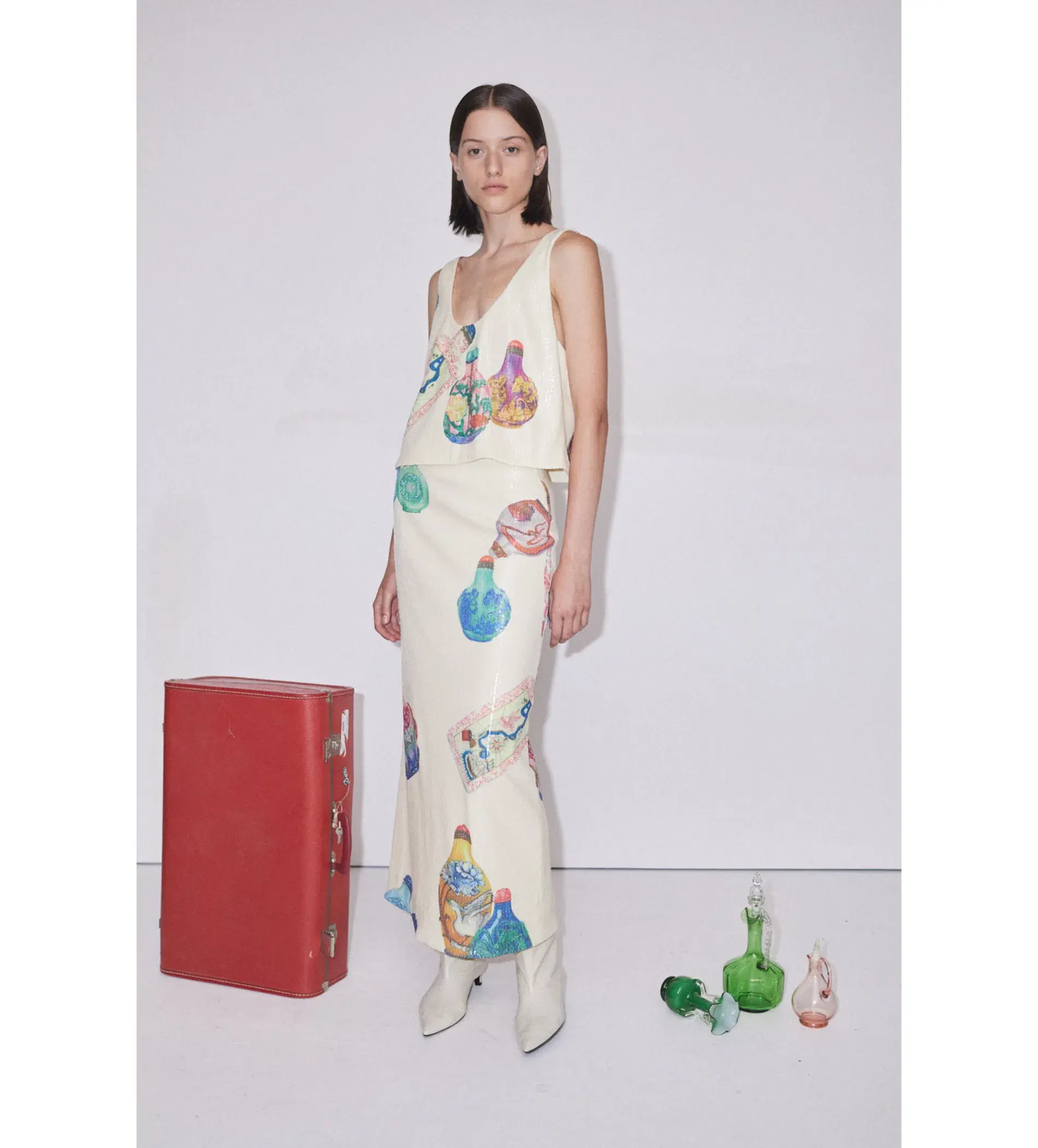 Alemais Chesca Top and Skirt Set Print Size 16 - Image 1