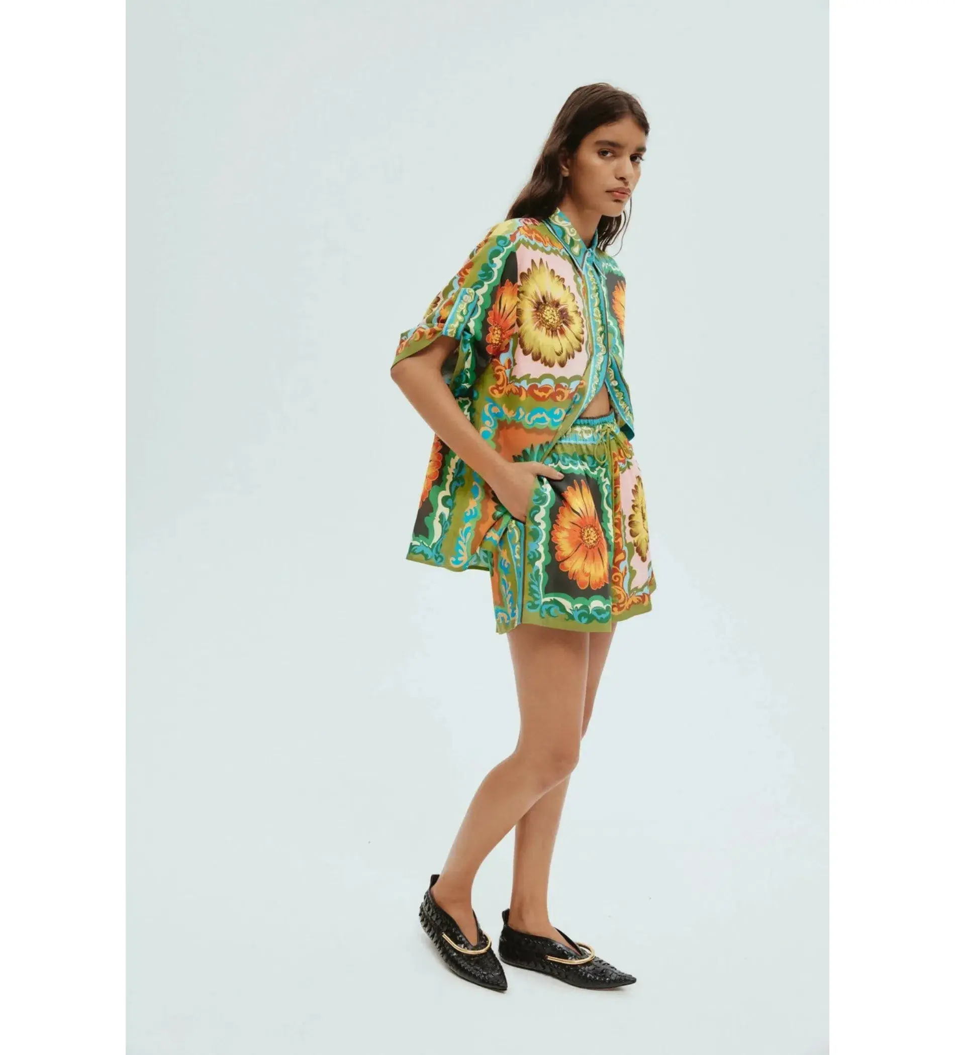 Alemais Disco Daisy Shirt and Short Set Multi Size 14 - Image 2