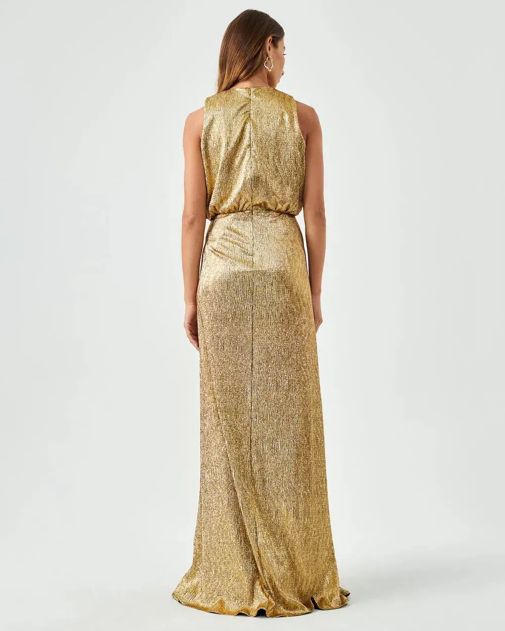 Tussah Betty Maxi Dress Gold Size 6 - Image 3