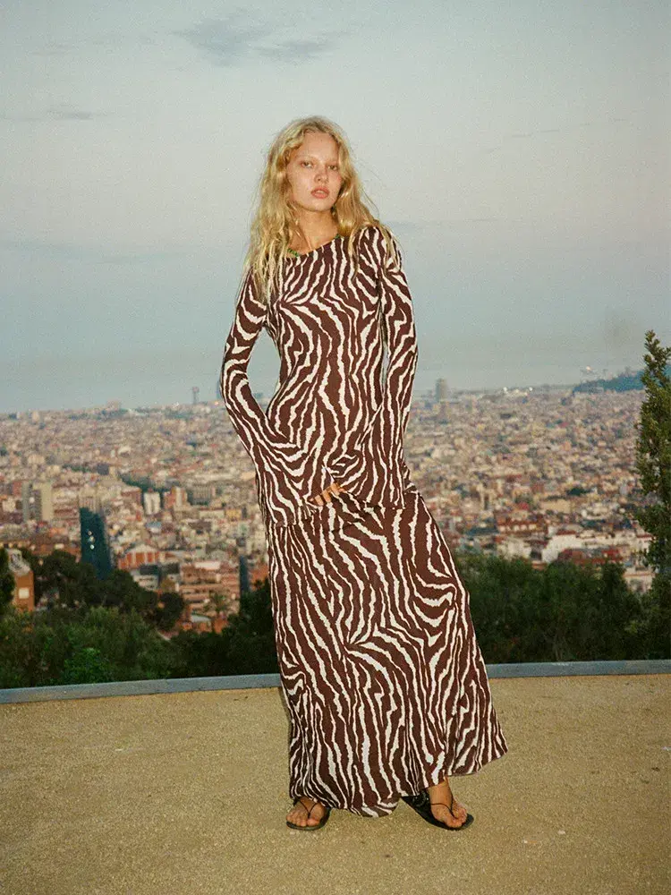 Realisation The Gia Maxi Dress Animal Print Size M / AU 10 - Image 1
