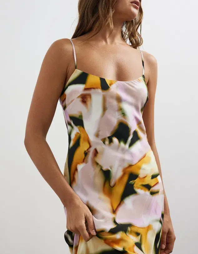 Lover Inola Midi Dress Chaya Print Size 8 - Image 2