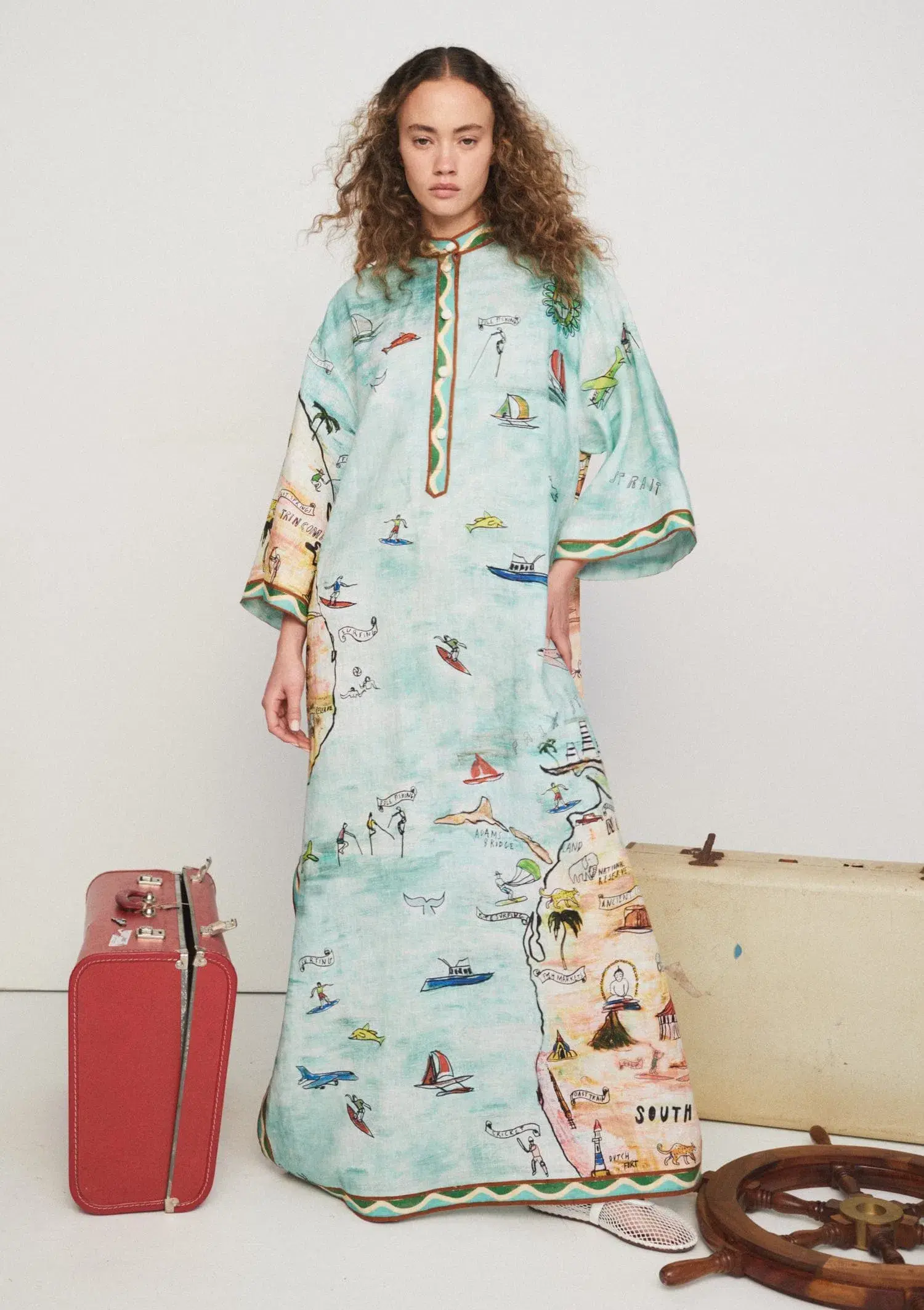 Alemais Swell Shirtdress Multi Size 10 - Image 1