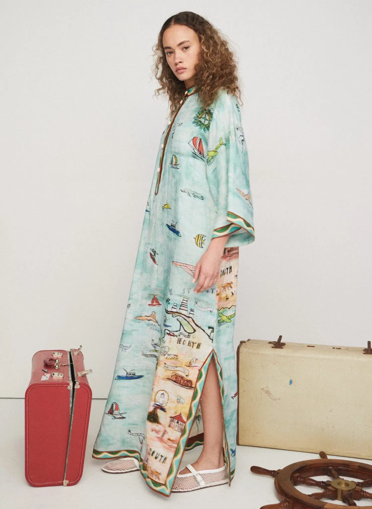 Alemais Swell Shirtdress Multi Size 10 - Image 2