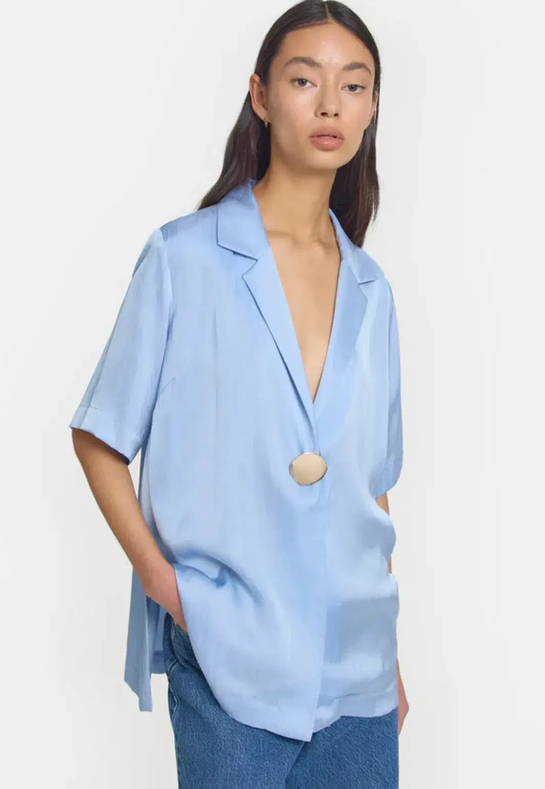 Viktoria And Woods Applause Shirt And Pilot Pant Set Hydrogen/Light Blue Size 4 / AU 14 - Image 2