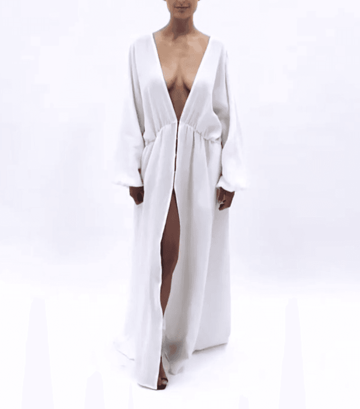 Natalie Rolt Ezra Gown Nude Size 8 for rent on The Volte - main image