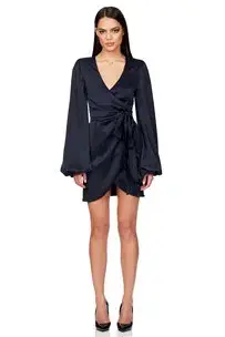 Nookie Stella Satin Mini Size Small Black for rent on The Volte - main image