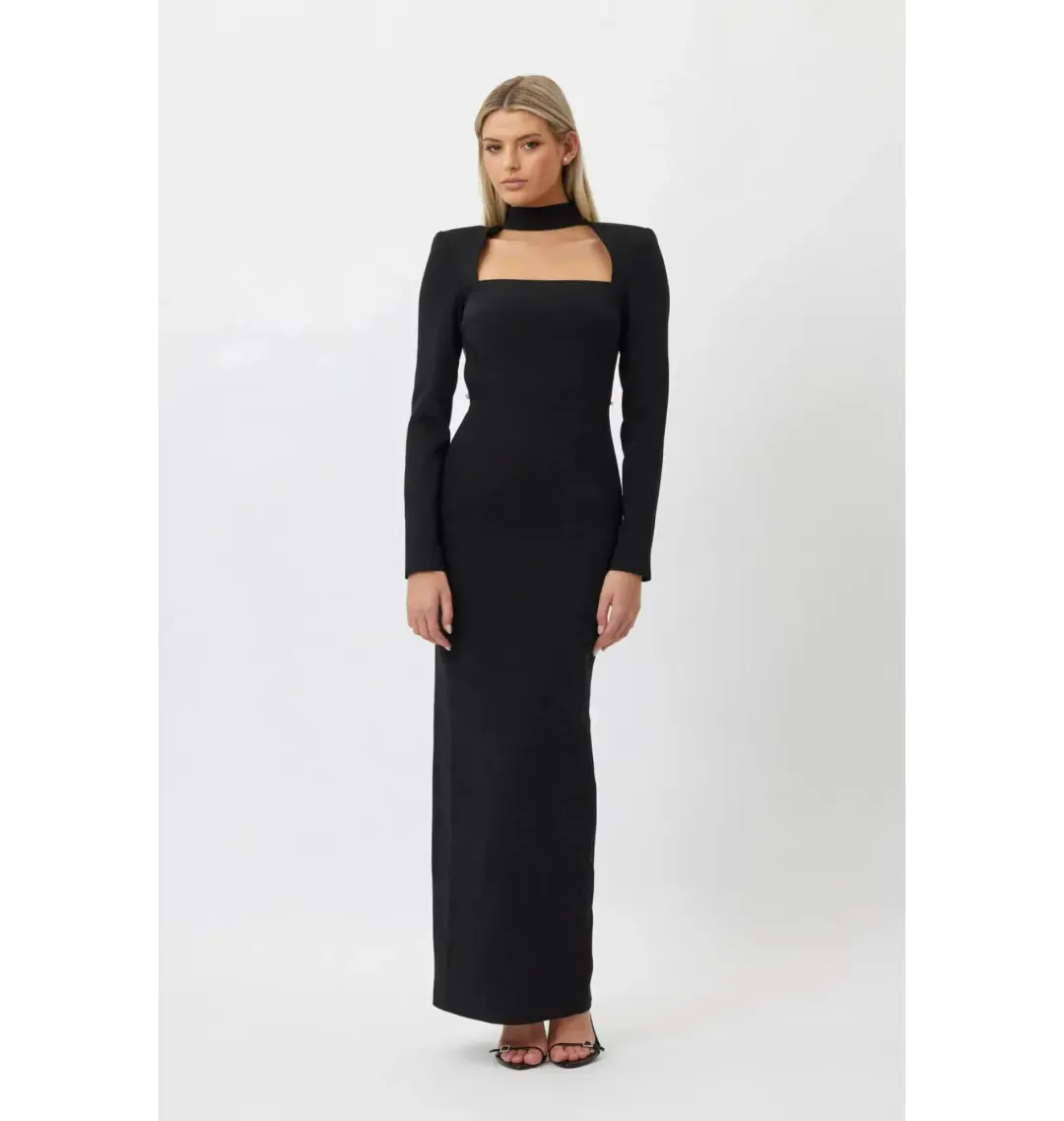 Bianca & Bridgett Mackenzie Backless Dress Black Size AU 6 for rent on The Volte - main image