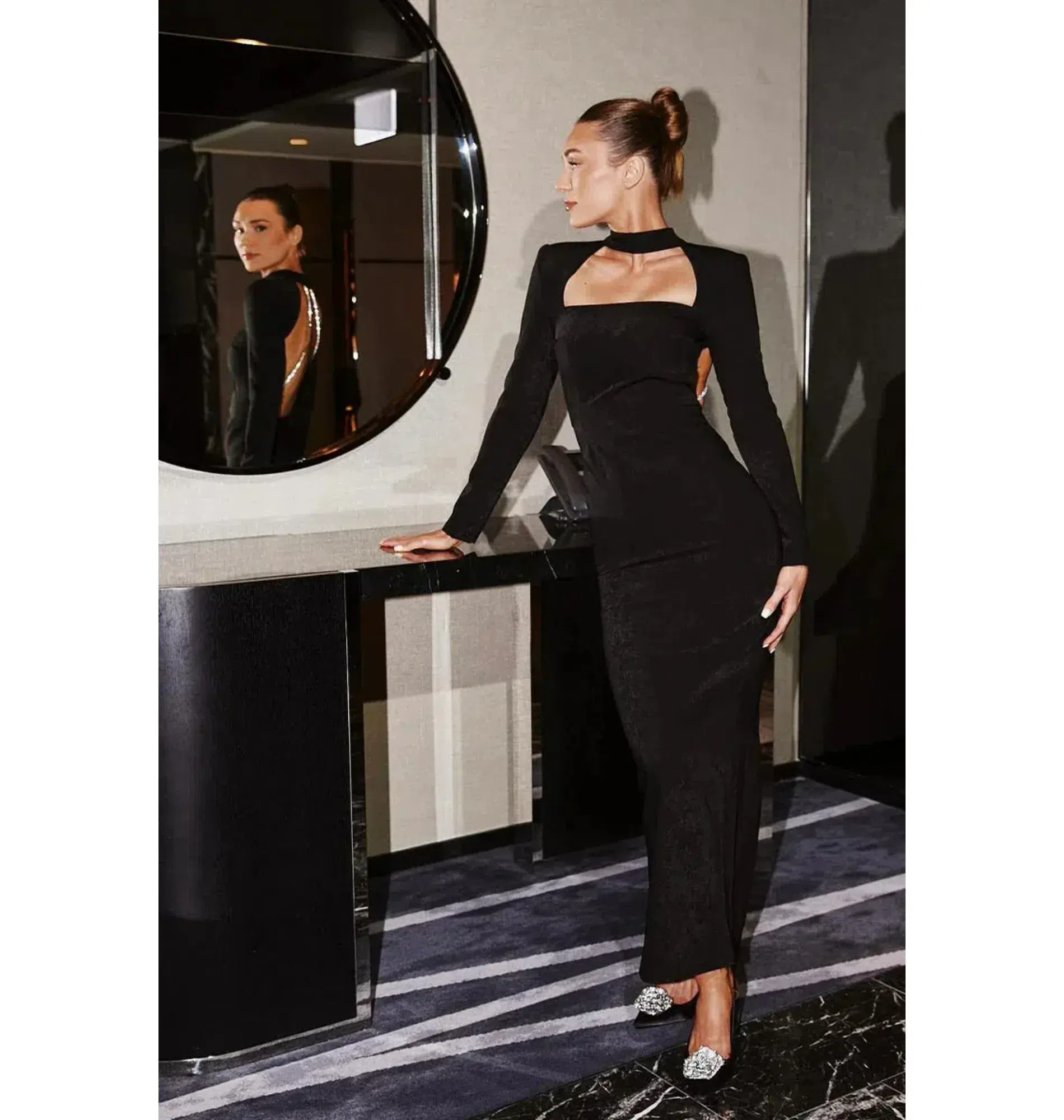 Bianca & Bridgett Mackenzie Backless Dress Black Size AU 6 - Image 6